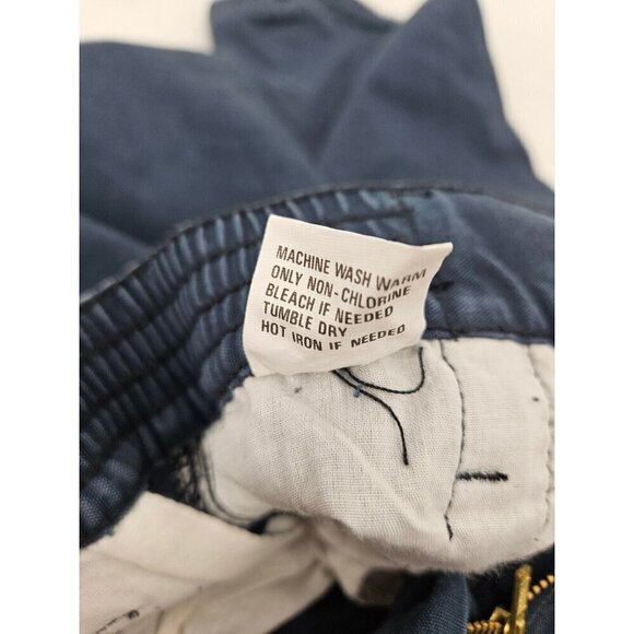 Vtg 90s Deadstock Dockers Baggy Cargo Pants Mens 27x30 Blue Tapered Ankle New - Picture 10 of 10